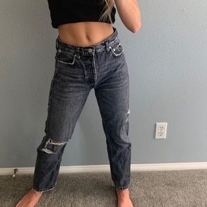 zara straight leg jeans